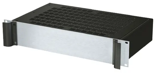 METCASE Combimet 19 Zoll Rack-Montage-Gehäuse 2 U Belüftet Schwarz, 482.6 mm x 265 mm x 84.6 mm
