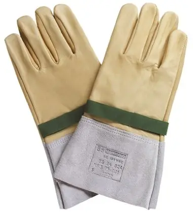 Produktfoto 1 von Facom Elektrikerhandschuhe Größe 10 Leder Gelb Unbeschichtet 2