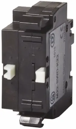 Produktfoto 1 von Eaton RMQ Titan M22 Kontakt- und Leuchtblock Anzeigenblock LED Grün beleuchtet 2 Wechsler Flachstecker