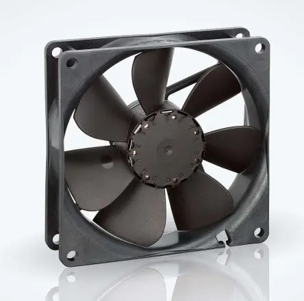 Produktfoto 1 von ebm-papst 3400 N Axiallüfter, Hülse, 12V dc / 1.1 W 91 mA, 1950 U/min, 61 m³/h IP20 92 mm 92mm 25 mm