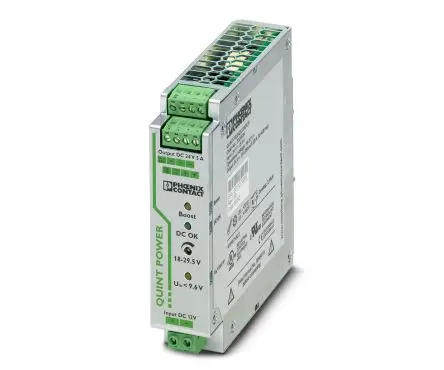 Produktfoto 1 von Phoenix Contact QUINT-PS/12DC/24DC/5 DC/DC Konverter, 24V dc OUT 5 A DIN-Hutschiene 18V dc 1.5 kV dc 120 W 70 °C 70 °C