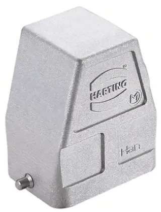 HARTING Han EMC Kappe für robusten Stromversorgungsstecker 1 Hebel 1, Einbaumontage 6B Steckverbinderkappe, IP65