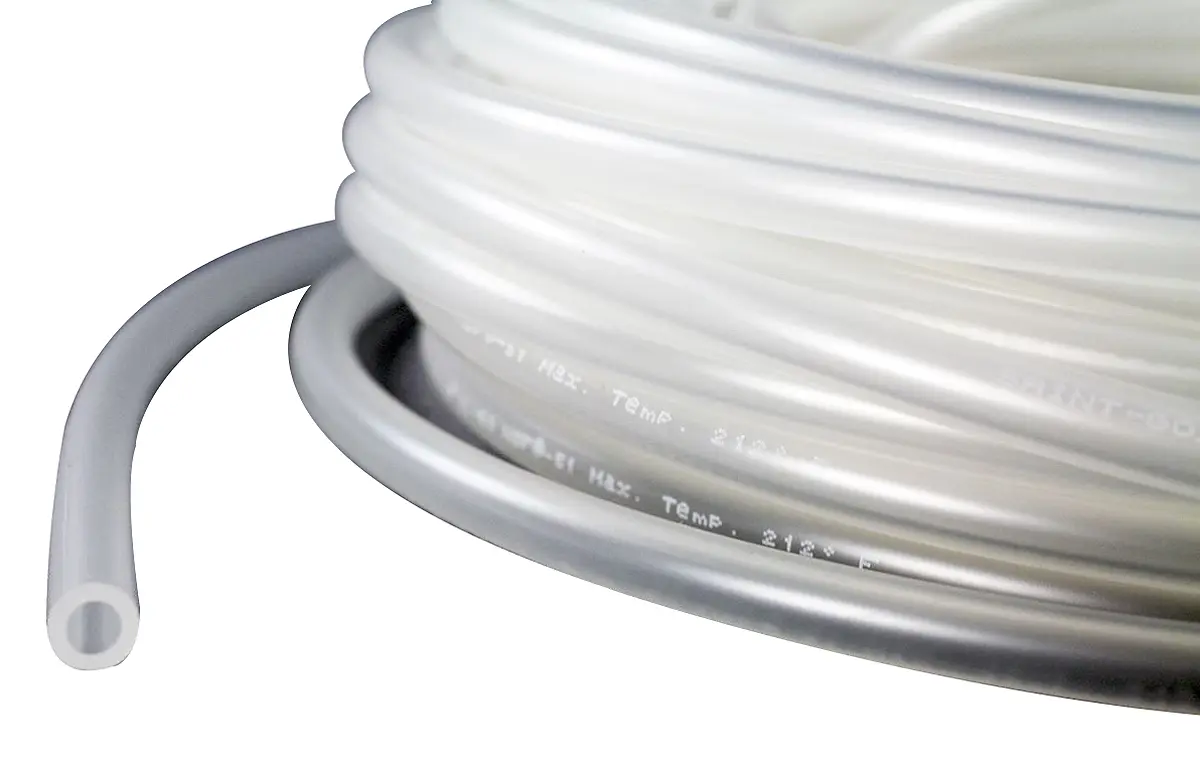 Saint-Gobain Tygon® XL-60 Schlauch, Ø 6.4mm 9.6mm Klar TPE Peristaltische Pumpe, Übertragung 1,0 bar für Lebensmittel