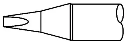 Produktfoto 1 von Metcal / SxP 10 mm Lötspitze 1.5 mm Meißel 30 ° SCP für MFR-H1-SC2