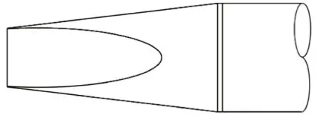 Produktfoto 1 von Metcal / SxP 11 mm Lötspitze 3.5 mm Meißel 30 ° SCP für MFR-H1-SC2