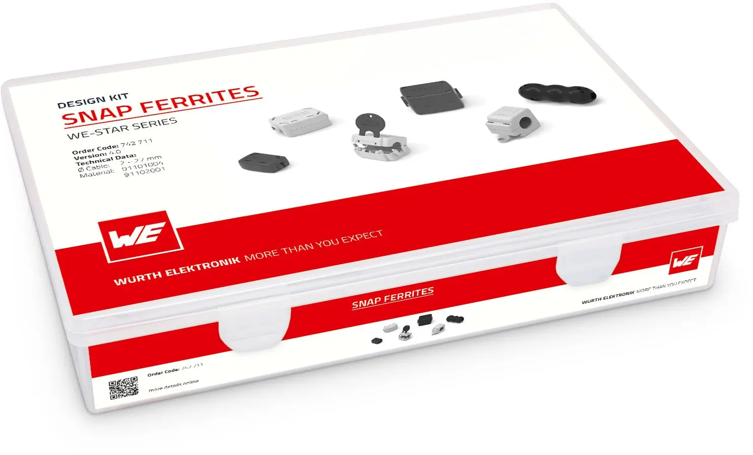Produktfoto 1 von Wurth Elektronik Ferrit-Kit, 33-teilig
