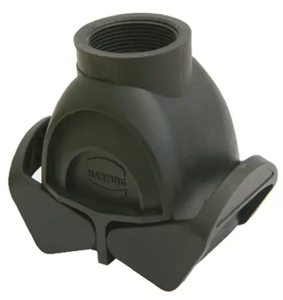 HARTING Han-Eco Gehäuse für robusten Stromversorgungsstecker 2 Hebel 2, Kabel 10B Kupplung, IP65