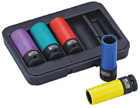Produktfoto 1 von Bahco 12.7 mm Vierkant 6-Kant 17 to 24 mm 5-teilig