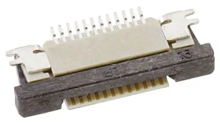 Produktfoto 1 von Wurth Elektronik 687 ZIF, Oberfläche Gerade FPC-Steckverbinder, 14-polig Stecker / 1-reihig, Raster 0.5 mm, Lötstift