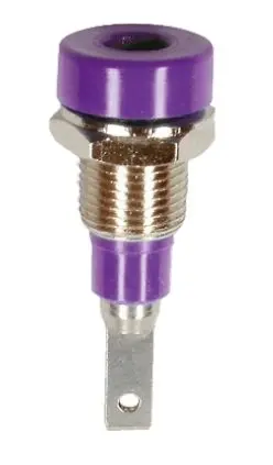 Produktfoto 1 von Staubli 2 mm Buchse Violett Buchse für Laborstecker, 30 V, 60V dc 10A Stecker