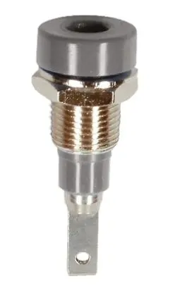 Produktfoto 1 von Staubli 2 mm Buchse Grau Buchse für Laborstecker, 30 V, 60V dc 10A Stecker