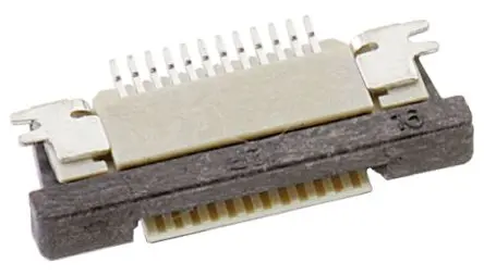 Produktfoto 1 von Wurth Elektronik 687 ZIF, Oberfläche Gerade FPC-Steckverbinder, 24-polig Stecker / 1-reihig, Raster 0.5 mm, Lötstift