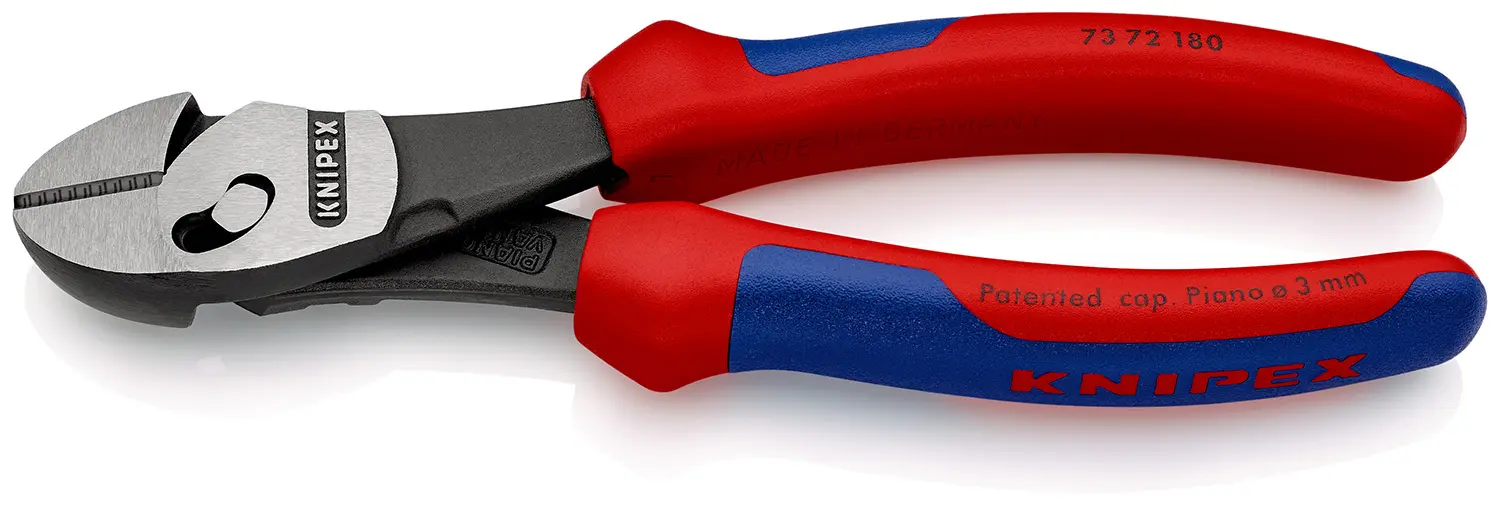 Produktfoto 1 von Knipex TwinForce® Seitenschneider Schließer (NO) 180 mm, Schneidleistung 5.5 mm