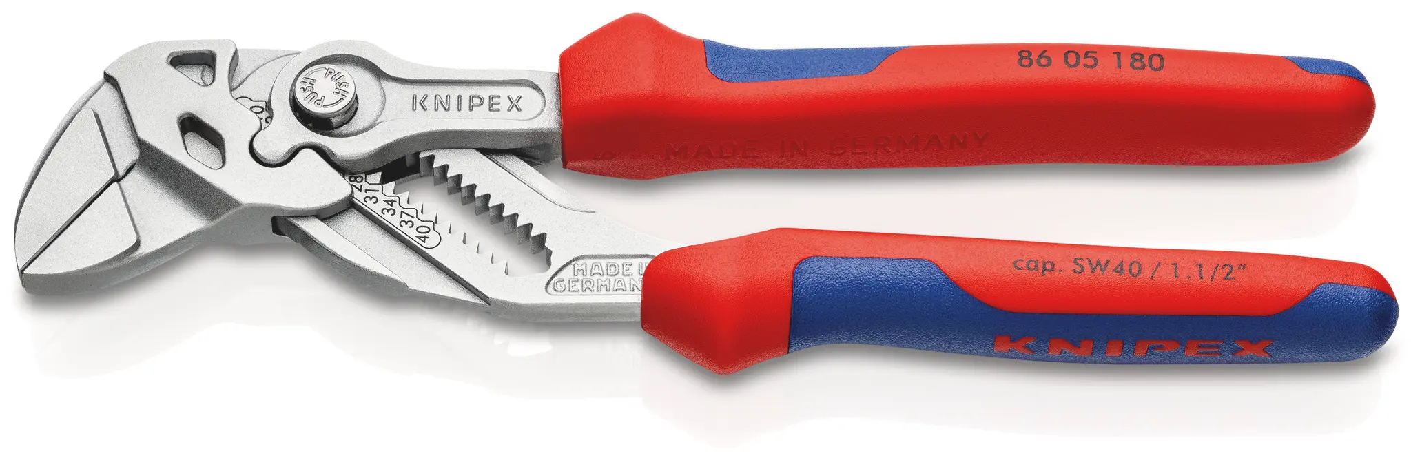 Produktfoto 1 von Knipex Zangenschlüssel Glatt 180 mm