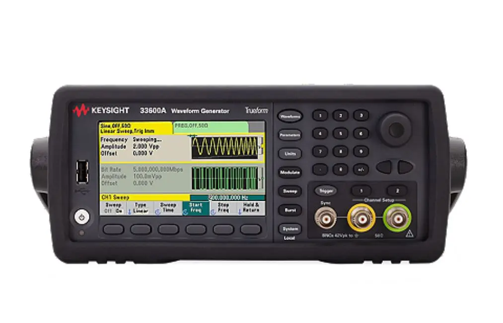 Produktfoto 1 von Keysight Technologies 33520B Funktionsgenerator Variable Wobbelfuntion 1 μHz → 30 MHz 2-Kanal Digitalfrequenz FM