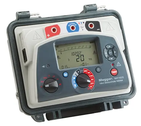 Produktfoto 1 von Megger MIT1025 Isolationsprüfer 500 V, 6mA, 10000 V Isolationsprüfer 20 TΩ