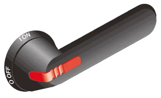Produktfoto 1 von ABB Schwarz OH Drehgriff für OT315-Serie 3-fach abschließbar, IP65