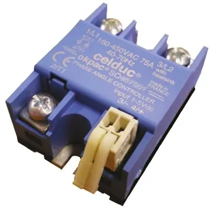 Produktfoto 1 von Celduc SO3 Halbleiterrelais Thyristor-Triggermodul 450 V ac 10V dc / 75 A