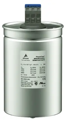 Produktfoto 1 von TDK B25667C 690V ac 690 V dc Folienkondensator, Mit Gewindebolzen 2