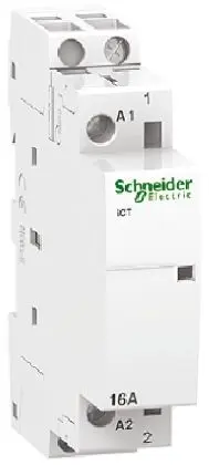 Produktfoto 1 von Schneider Electric Acti9 iCT Schütz 230V ac-Spule, 1-polig, 250V ac / 16 A 240V 1.3 W 1 Schließer Motorsteuerung