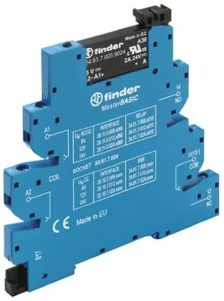 Produktfoto 1 von Finder Halbleiter-Interfacerelais 29V ac/dc, 47 V ac/dc DIN-Hutschiene Schraube