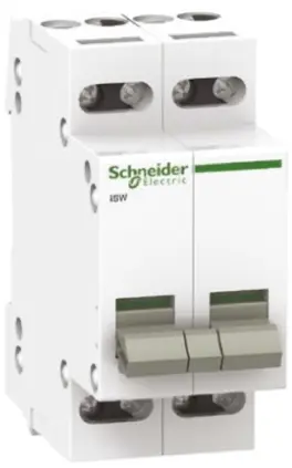 Produktfoto 1 von Schneider Electric iSW Trennschalter 2P-polig 100A DIN-Schiene IP 20 415V Acti 9 2 Schließer