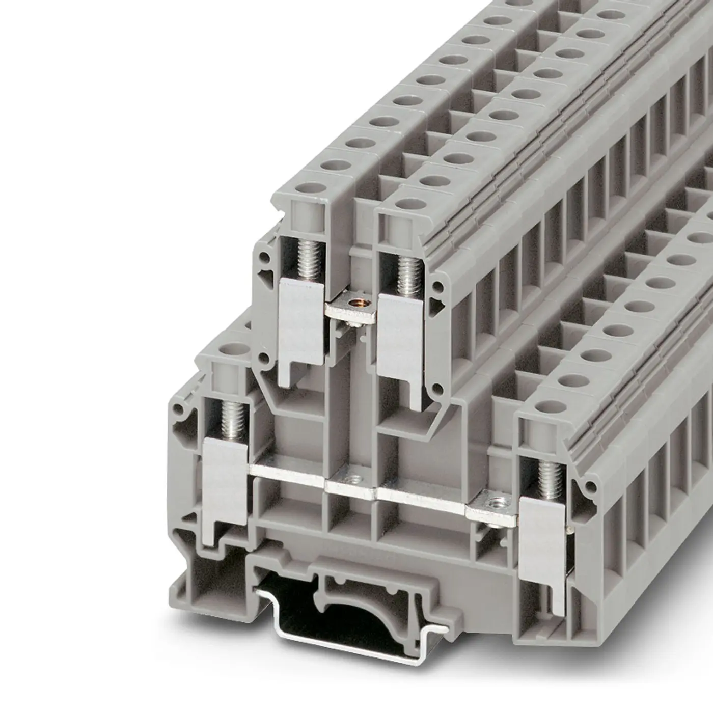 Produktfoto 1 von Phoenix Contact UKKB 10 Anschlussklemmenblock DIN-Schiene 2 Grau, 0.15 to 16 mm², 500 V Schraubbefestigung