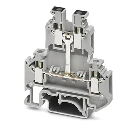Produktfoto 1 von Phoenix Contact UKK 5-PV Doppelstock Reihenklemmen 2 Grau, 0.2mm², 4 mm², 500V Schraubbefestigung
