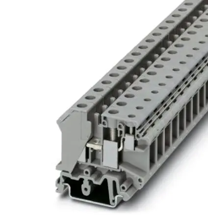 Produktfoto 1 von Phoenix Contact UK 10-PLUS Anschlussklemmenblock für Durchkontaktierung 2 Grau, 0.5mm², 10 mm², 800V Schraubbefestigung