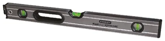 Produktfoto 1 von Stanley Wasserwaage, Typ Rahmenklemme, 1.22 m, Rahmen Aluminium, 3 Libelle/n, 0.5 mm/m