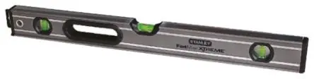 Produktfoto 1 von Stanley Wasserwaage, Typ Rahmenklemme, 1.22 m, Rahmen Aluminium, 3 Libelle/n, 0.5 mm/m