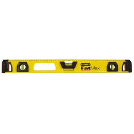 Produktfoto 1 von Stanley Wasserwaage, Typ I-Beam, 1.2 m, Rahmen Aluminium, 3 Libelle/n Magnetisch, 0.5 mm/m