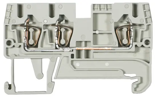 Produktfoto 1 von Wieland WKFN Anschlussklemmenblock für Durchkontaktierung 1 Grau, 2.5 mm², 800 V Klemme ATEX