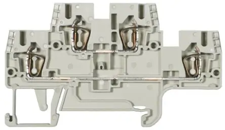 Produktfoto 1 von Wieland WKFN Anschlussklemmenblock DIN-Schiene 2 Grau, 2.5mm², 500V Klemme ATEX