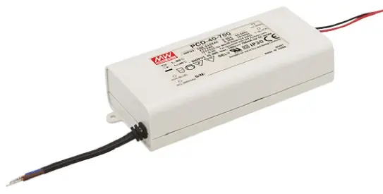 Produktfoto 1 von MEAN WELL LED-Treiber, 39.9 W 180 → 295 V ac LED-Treiber 700 mA, Ausgang 34/57 V