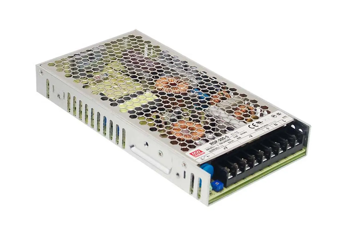 Produktfoto 1 von MEAN WELL RSP-200 Schaltnetzteil 1 48V dc 201.6 W, Fahrgestell 370 V dc, 264V ac