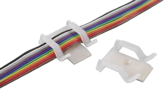 Produktfoto 1 von HellermannTyton Kabelhalter Schraubbefestigung, Kabel-Ø 3 mm Nylon 6.6 Natur 23mm x 6.5 mm x 26 mm