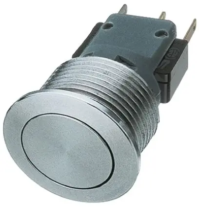 Produktfoto 1 von Schurter MSM 30 Druckschalter Tastend Panel Ø 30.1 mm, 1-poliger Umschalter / 3A 30 V dc 250 V ac, IP40