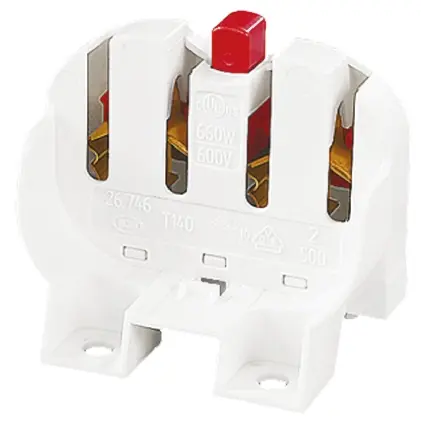 Produktfoto 1 von BJB Lampenhalter TC-L, 2G11 Schraubanschlussklemme, 4-Pin, Polybutylenterephthalat, Kompakte Leuchtstofflampen,