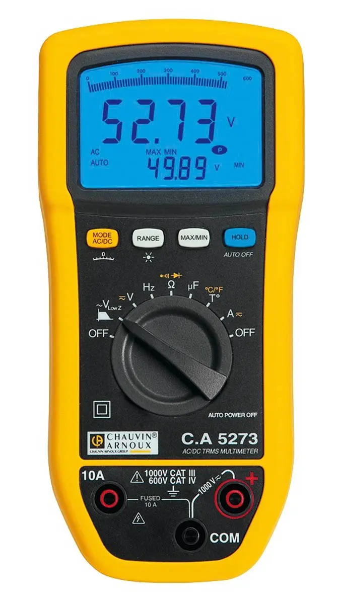 Produktfoto 1 von Chauvin Arnoux CA 5273 Tragbar Digital Multimeter Echteffektivwert, CAT III, CAT IV