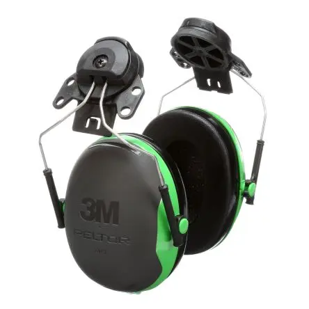 Produktfoto 1 von 3M PELTOR X1 Helm Helm-Gehörschutzkapseln, 26 dB, EN 352:2020 Schwarz, Grün