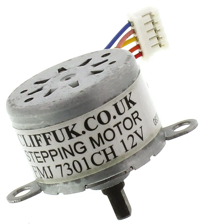 Produktfoto 1 von Cliff Electronics Schrittmotor 12 V / 32 mA 40 mNm Wellen-Ø 3 mm