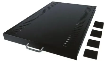 Produktfoto 1 von APC 1 U Einschub, Stahl Schwarz, 445mm x 721 mm x 101.6 mm x 71.12 mm x 44 mm