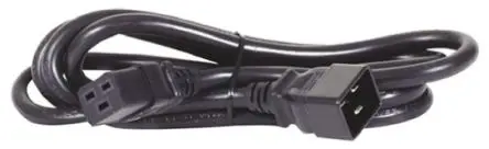 Produktfoto 1 von APC Netzkabel, A IEC C19, B IEC C20, 4.5 m Schwarz, 240V