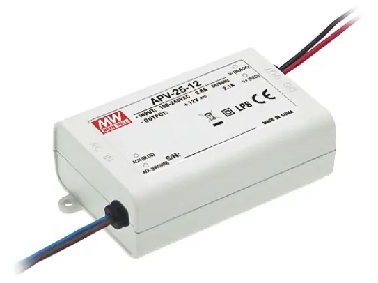 Produktfoto 1 von MEAN WELL LED-Treiber, 25.2 W 127 → 370 V dc, 90 → 264 V ac LED-Treiber 1.05 A, Ausgang 24 V