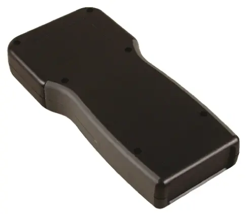 Produktfoto 1 von Hammond Serie 1553 Tragbares Gehäuse, Schwer entflammbares ABS, 100 mm, 210 mm, H. 32 mm, Schwarz, IP54