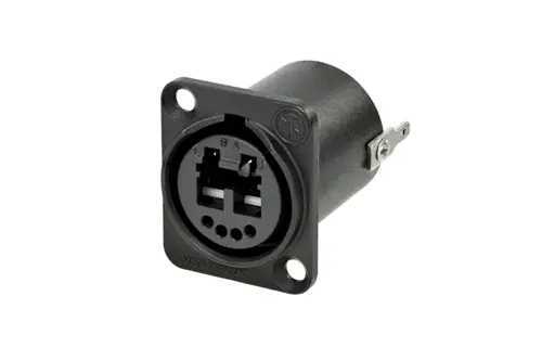 Neutrik OpticalCON LWL-Steckverbinder, LC, Multimodus, Duplex, Optischer Kunststoff 0.5dB, Schwarz