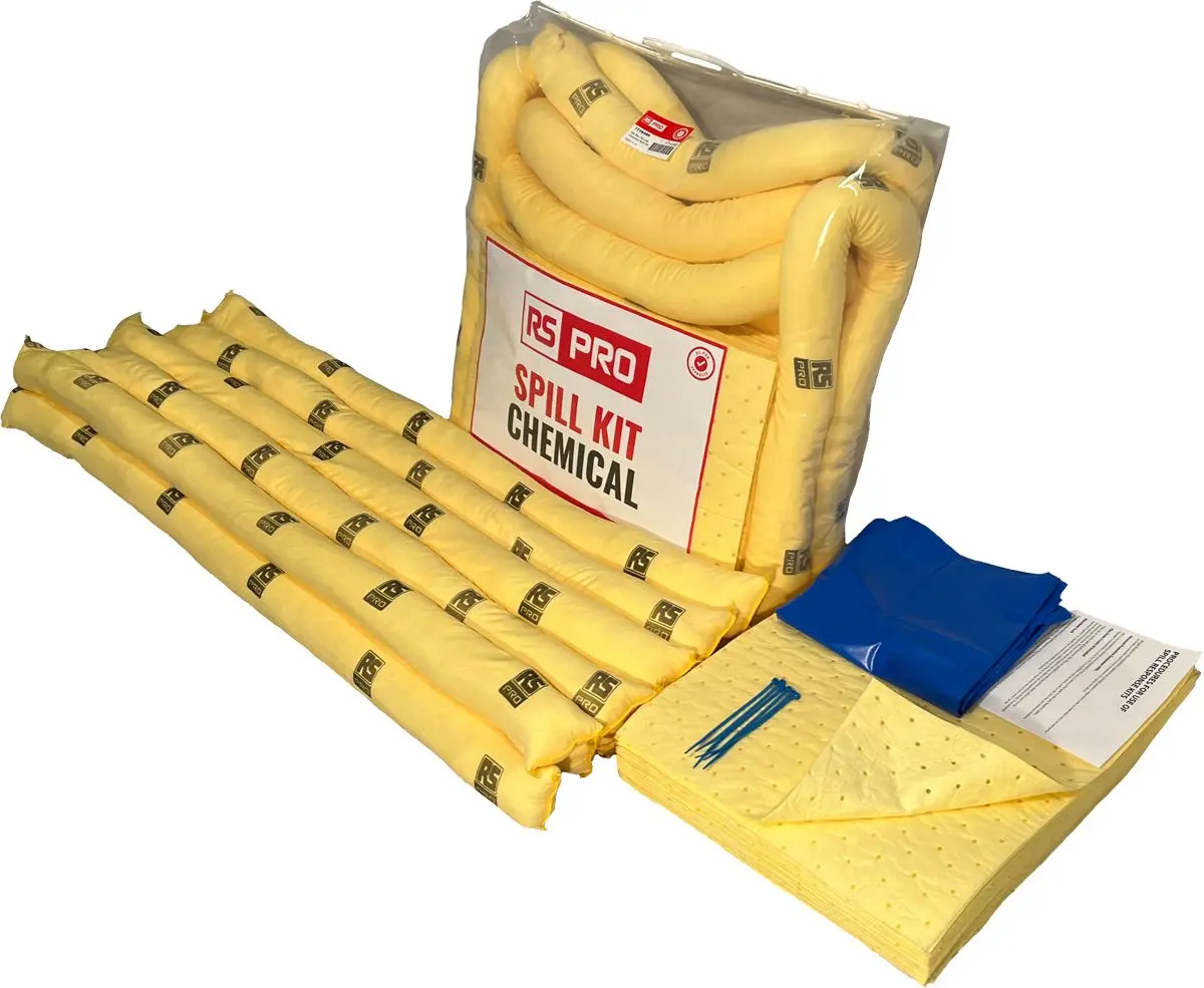 Produktfoto 1 von RS PRO Bindemittel-Kit, Aufnahme bis 70 L, Einsatz in Chemie