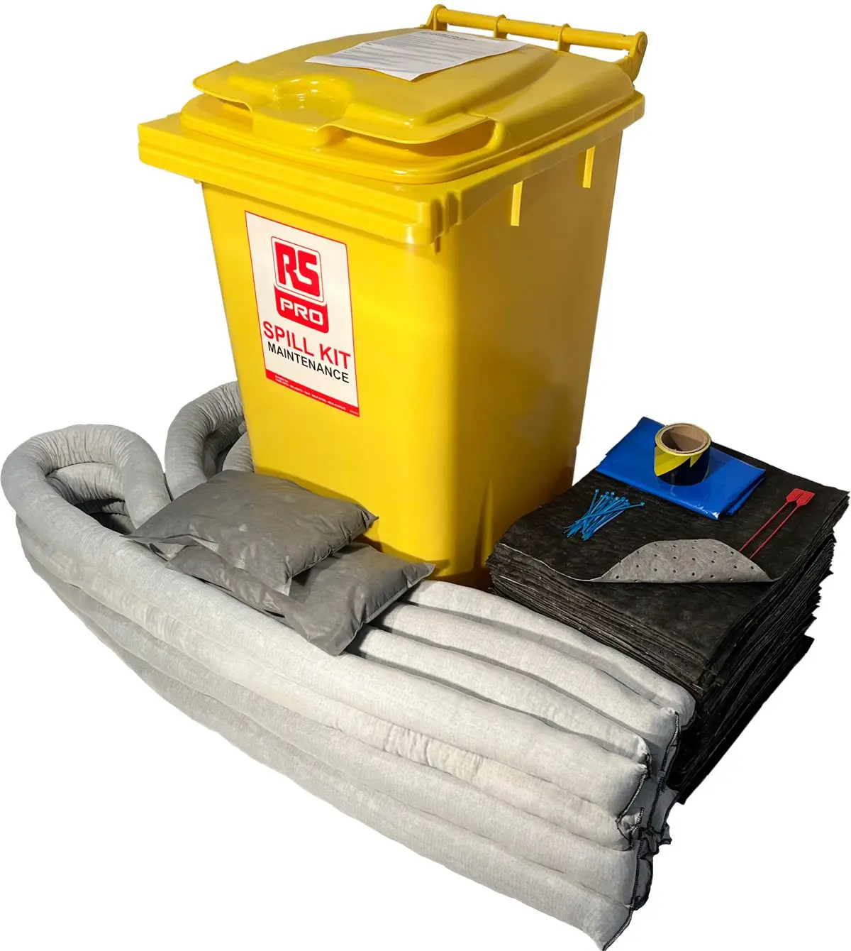 Produktfoto 1 von RS PRO Bindemittel-Kit, Aufnahme bis 240 L, Einsatz in Wartung