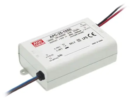 Produktfoto 1 von MEAN WELL LED-Treiber, 25.2 W LED-Treiber 1050mA, Ausgang 24V, 9 V